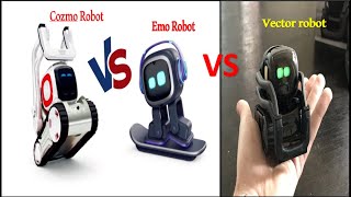 Emo robot vs Vector robot vs Cozmo robot