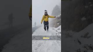 The best Place to see Snow in India : Sikkim with Zero crowd. #Gangtok #Shorts #Tamil #sikkim