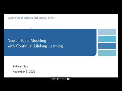 [딥러닝논문리뷰] Neural Topic Modeling with Continual Lifelong Learning