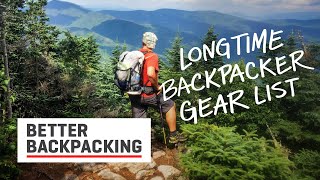 Longtime Backpacker Gear List | Porter Laclair