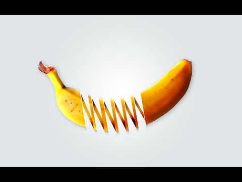 Banana Image Spring Manipulation Adobe Photoshop Advanced Tutorial