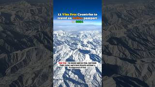 Top 11 Visa Free Countries to travel for free on Indian Passport #travel #india #ytshorts