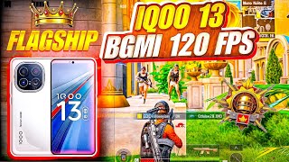 iQOO 13 BGMI PERFORMANCE TEST 120 FPS 🔱🔥 WITH HIGH GRAPHICS SETTINGS AT FPS METER FULL REVIEW 🔥