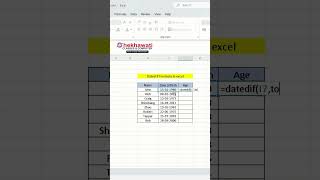 Dated if formula in excel #excel #exceltutorial #exceltricks