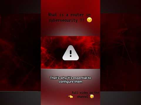 What is a Router in Cybersecurity? | Network Security Explained #cybersecurity #shorts #crypto #fyp