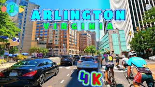 Arlington Drive in the Morning Part 1/2, Virginia USA 4K - UHD