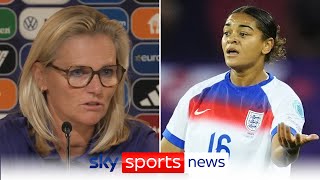 Sarina Wiegman says Jess Carter available to play against Italy after suffering racist abuse