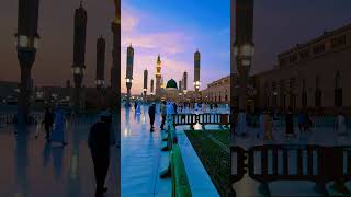Wait 10 Sec For The Best View of Masjid Al Nabawi Ghumbad E Khizra | Madina Live #madina #shorts