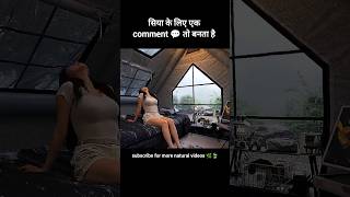 Woman Building Wooden House in Forest with Outdoor Pool | Jungle Life ASMR