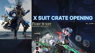 X suit crate opening # BGMI CRATE OPENING