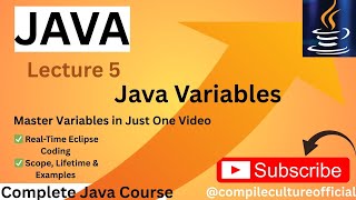 Java Variables Simplified | Live Eclipse Practice for Beginners + Real-Time Examples