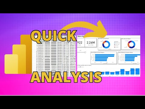 Power BI Beginner | QUICK Data Analysis in Power BI Desktop (CSV source file included)