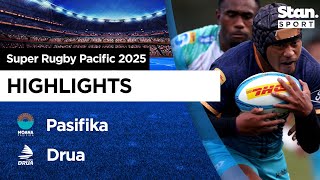 Pasifika v Drua Highlights | Round 11 | Super Rugby Pacific 2025