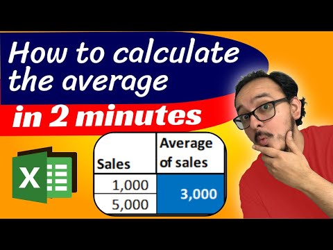 🔢 How to calculate an average in Excel in 2 minutes