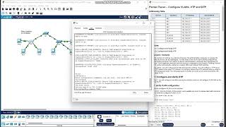 Packet Tracer - Configure VLANs, VTP, and DTP.