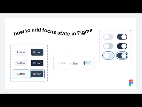 How to add focus state to components / Figma