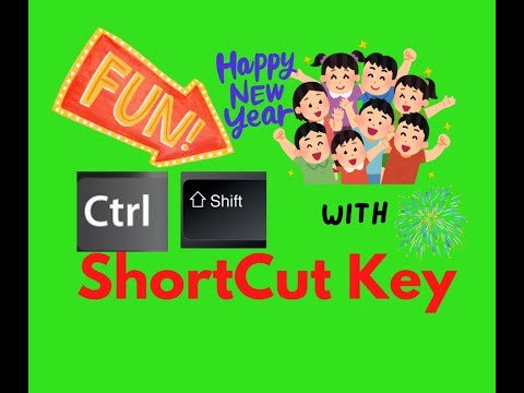 HAPPY NEW YEAR 2025 FUN WITH SHORTCUT KEY