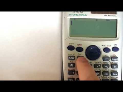 Determining the derivative with a given value on the calculator (CASIO fx-991ES)