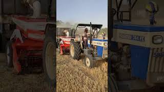 Swaraj 744FE Straw Reaper Chalate Huye #shortsvideo