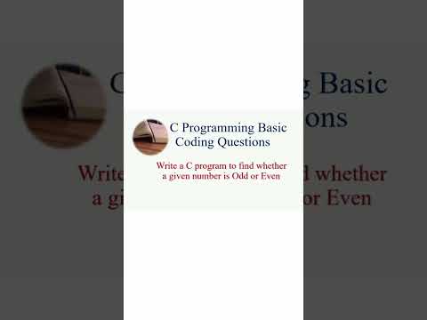 C Program to find whether a number is Odd or Even in tamil | #cbasicprogram #ctutorial #oddoreven