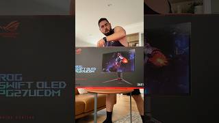Unboxing Insane ROG Swift OLED PG27UCDM Gaming Monitor ​@_asusrog  #upgrade2rogoled #rogoledmonitor