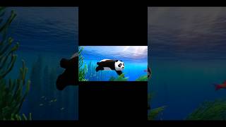 Panda’s Underwater Adventure: Exploring the Mysteries of the Ocean!#cute #animals #animation #panda