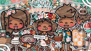 Big Family trip to *HAWAII* 🐠🌺🌴🥥୭ ˚. || *VOICED* 🎙|| Toca Boca Life World Roleplay 🏄‍♀️🥝🌷🌟🍹🦩ɞ ꒦₊˚