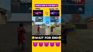 P90 vs AUG-111💥|IMPOSSIBLE😮| #freefire #heartff #garenafreefire #heart444yt #ff #freefiremax #free