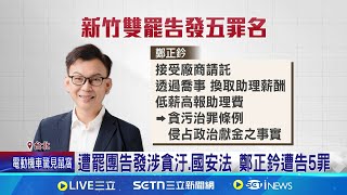 遭罷團告發涉貪汙.國安法 鄭正鈐遭告5罪 貪汙罪最重恐判無期徒刑 鄭正鈐: 是傳墨寶｜記者 馬郁雯 周威志｜台灣要聞20250618｜三立iNEWS