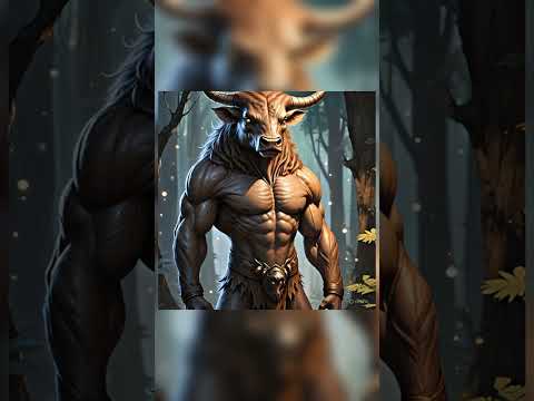 creature with the body of a human and the head of a bull. #knowledgeillusion #theillusionoflife
