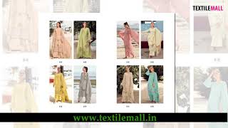 Textile Mall Presents Aiqa Alfaz Fancy Designer Plazoo Style Silk Salwar Suit Catalog Dealer