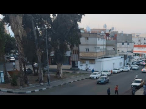 Evening time street view in Saudi Arabia