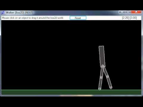 Evolved 2D Bipedal Walker