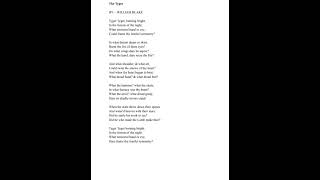 Text of  "The Lamb" and "The Tyger" by William Blake ( 2 pages )