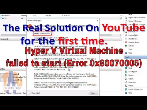 An error occurred while attempting to start the selected virtual machine | VM failed to start 😡