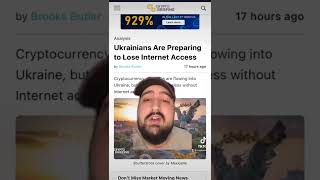 Crypto News ⬇️ #cryptomiles #CryptoNews #Crypto #UkraineRussiaWar #Ukraine #UkraineUnderAttack