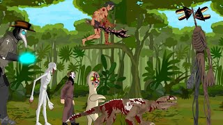 Siren Head vs Scp 049, Scp 096, Scp 076, Scp 173, Scp 682, Scp 035 - Drawing cartoons 2