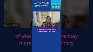 Typography Mistakes Killing Your Law Firm’s Website!  Fix Them Now! #shorts #legalmarketing