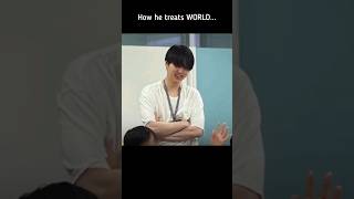 How he treats WORLD...#suga #bts #suga #taekook@BTS