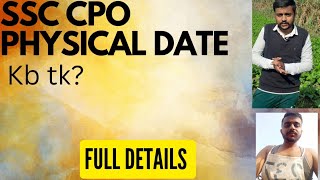 SSC CPO PHYSICAL DATE | SSC CPO RESULT | #techdeshi