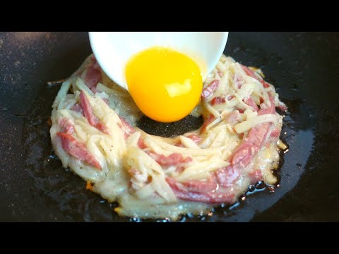 I have never eaten such delicious eggs! Simple and easy breakfast! #Shorts