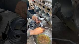 Diesel Engine Maintenance Piston Fitting Engine Overhaul #Mechanical #Automotive #engine #rebuilding