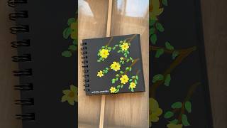 “Beautiful Flower Painting | Easy Acrylic Art Tutorial”🍁 #ytshort  #acrylicpainting
