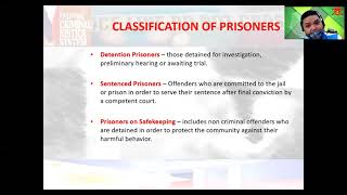CORRECTION PILLAR of the Philippine Criminal Justice System