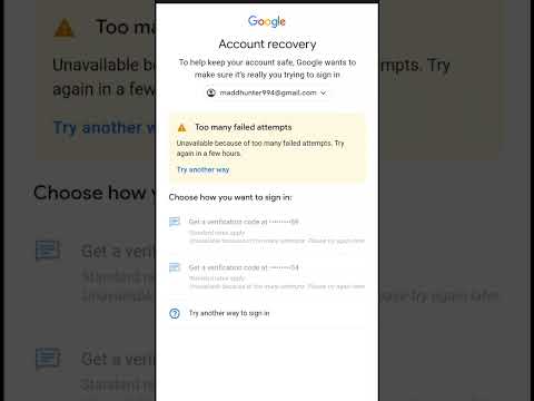 Google Account Recovery 2 steps verification problem | How To Recover Gmail Account 2023 ||