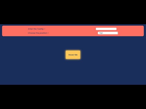 React Tooltip Project || Coding Ninjas || #codingninja