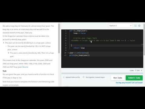 [Học Python] Tính Năm Nhuận
