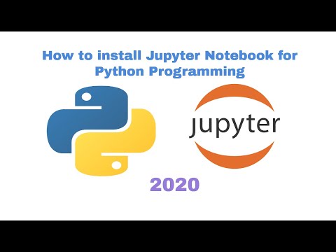 How to install and setup Jupyter Notebook for programming in Python in Windows 10/8/7 - 2020