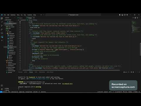 Tailwind css integration in a React project