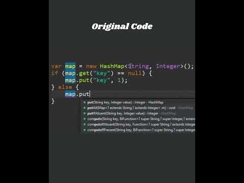 0060 Java Optmization trick:  Map Operation #java #coding #shorts